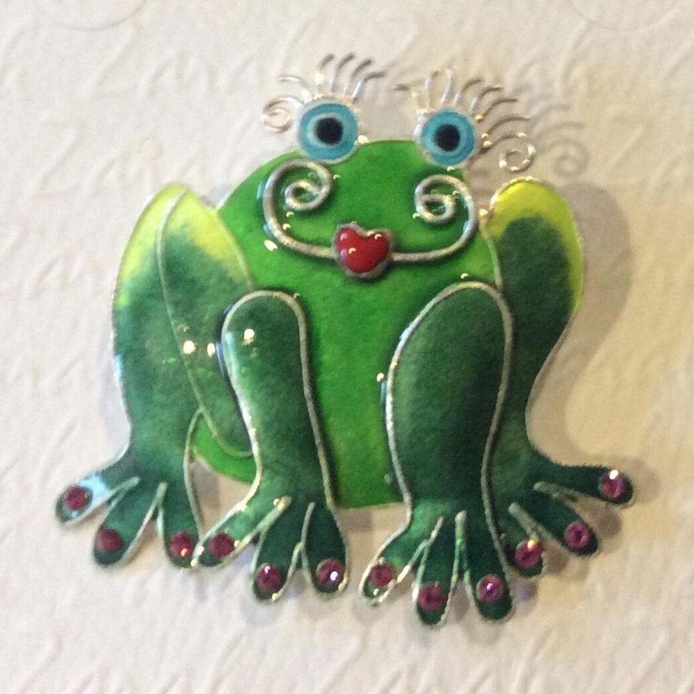 New Zarah frog pin girl